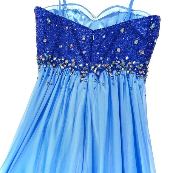 LA FEMME 18767 Jeweled Embellished Convertible Strapless Gown Prom Maxi Dress 2 - Picture 10 of 15